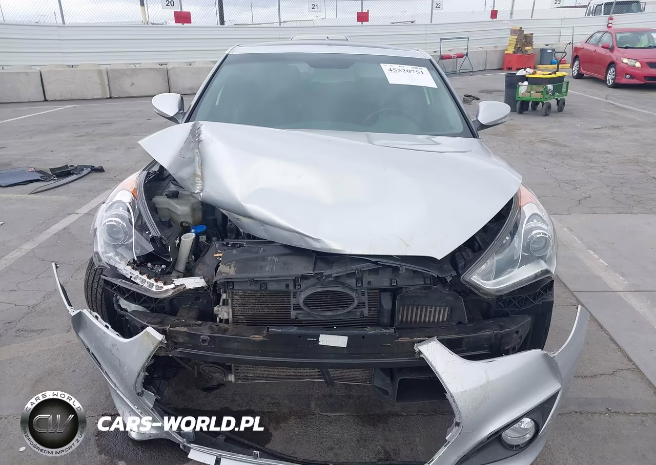 2013 Hyundai Veloster Turbo W-Blue VIN:KMHTC6AE2DU108549 - 11