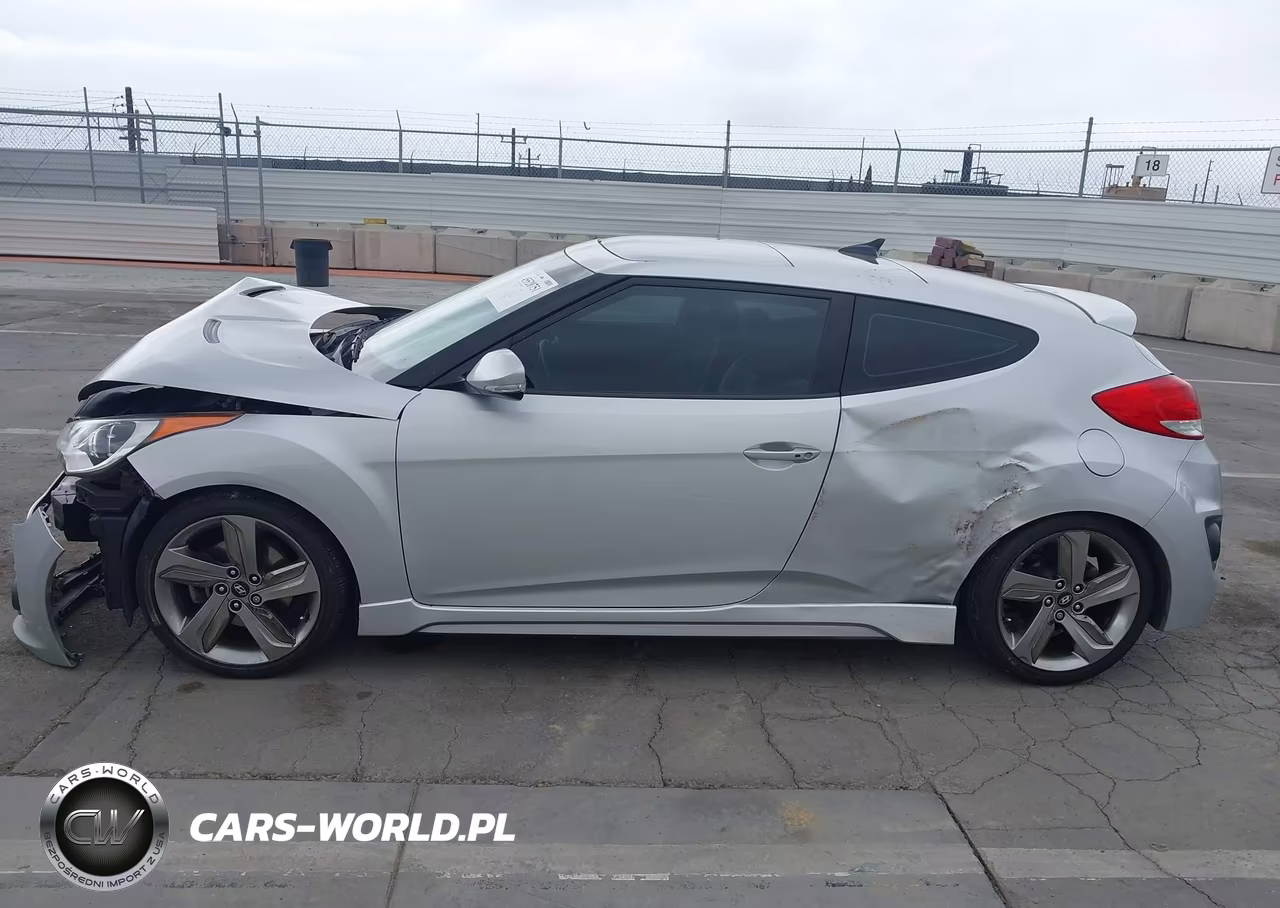 2013 Hyundai Veloster Turbo W-Blue VIN:KMHTC6AE2DU108549 - 13