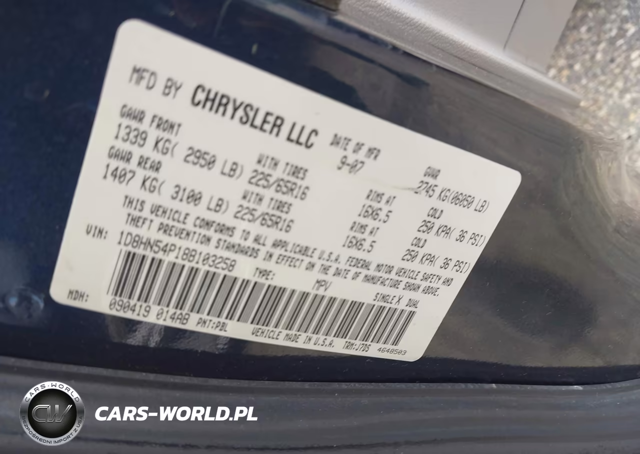 2008 Dodge Grand Caravan Sxt VIN:1D8HN54P18B103258 - 9