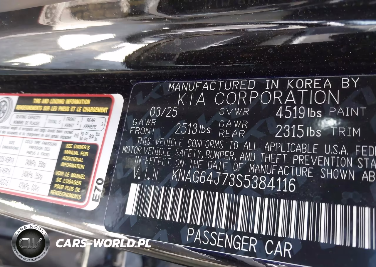 2025 Kia K5 Gt-Line VIN:KNAG64J73S5384116 - 9