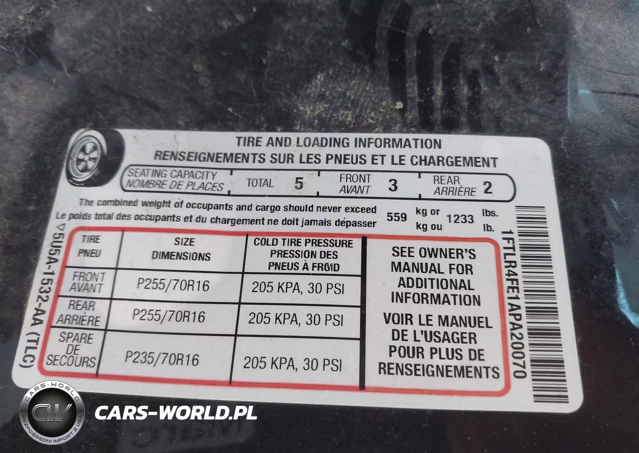 2010 Ford Ranger Sport-Xlt VIN:1FTLR4FE1APA20070 - 9