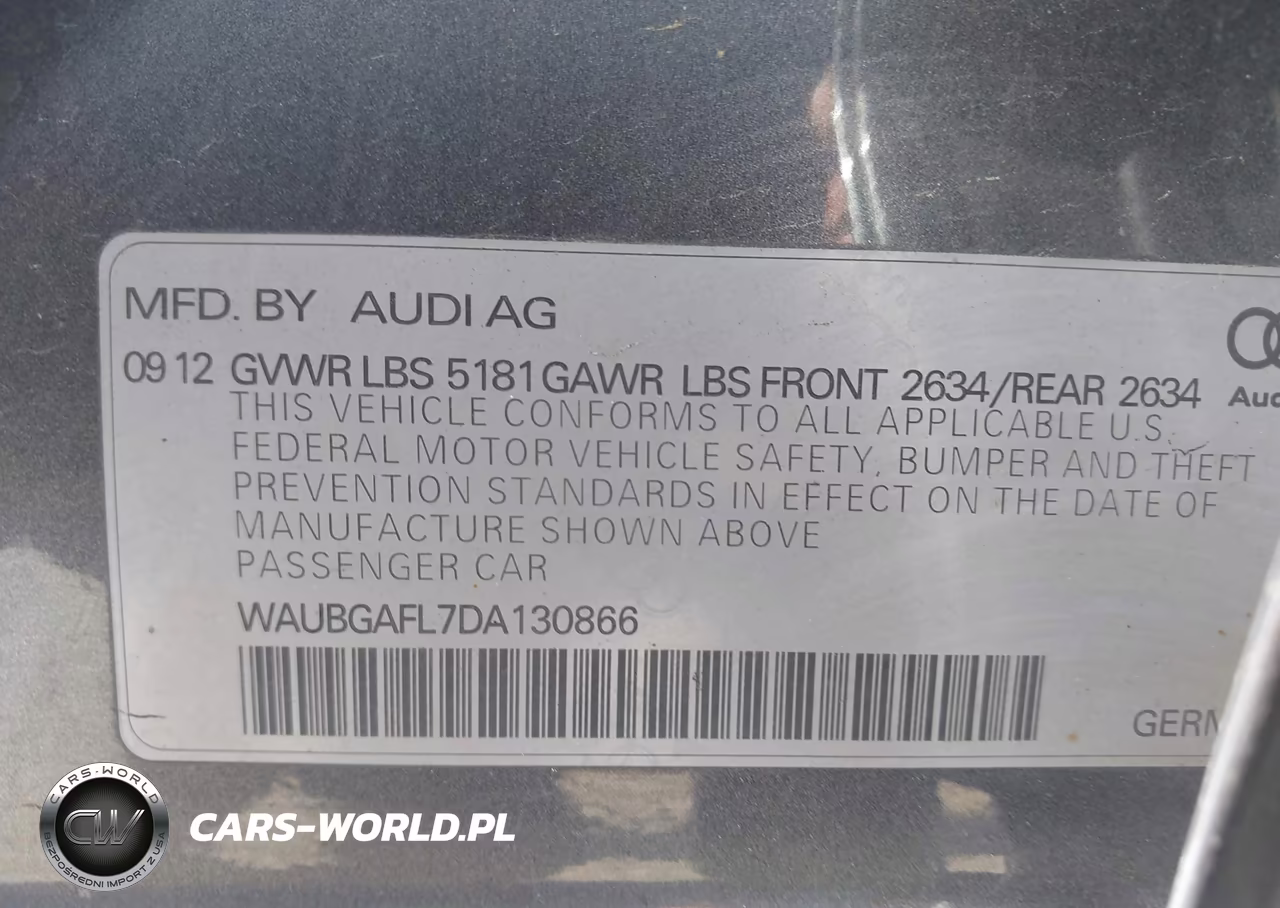 2013 Audi S4 3.0T Premium Plus VIN:WAUBGAFL7DA130866 - 9
