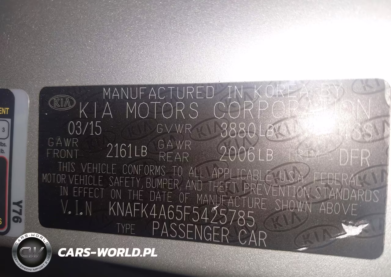 2015 Kia Forte Lx VIN:KNAFK4A65F5425785 - 9
