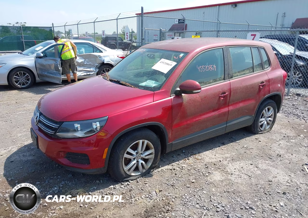 2014 Volkswagen Tiguan S VIN:WVGBV3AX4EW027452 - 2