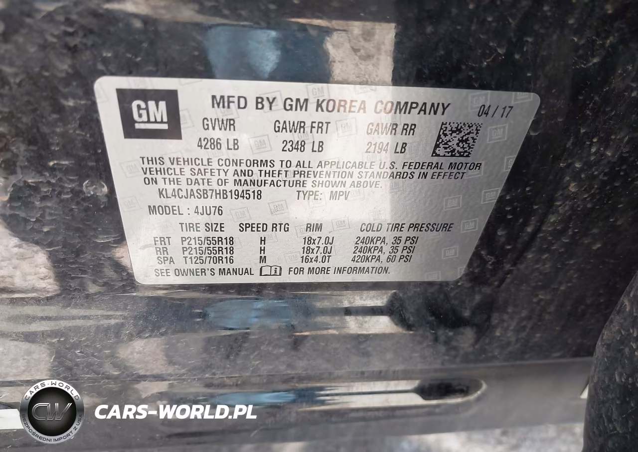 2017 Buick Encore Preferred VIN:KL4CJASB7HB194518 - 9