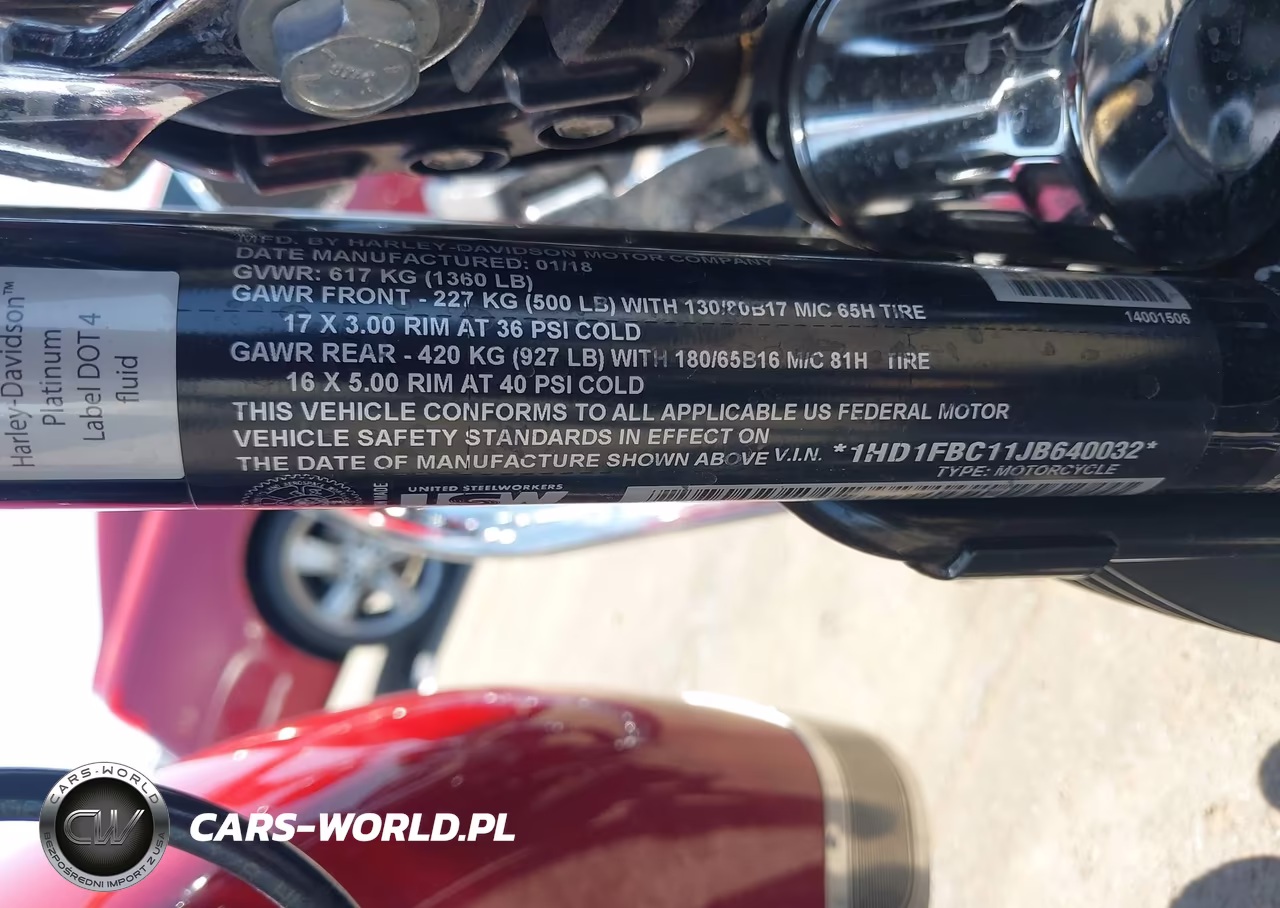 2018 Harley-Davidson Flhr Road King VIN:1HD1FBC11JB640032 - 10