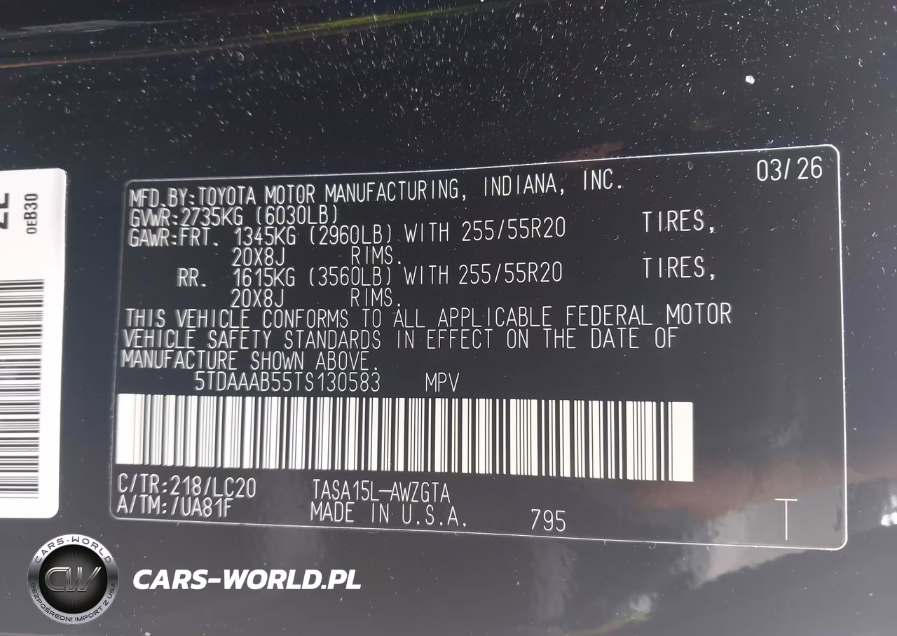 2026 Toyota Grand Highlander Limited VIN:5TDAAAB55TS130583 - 9