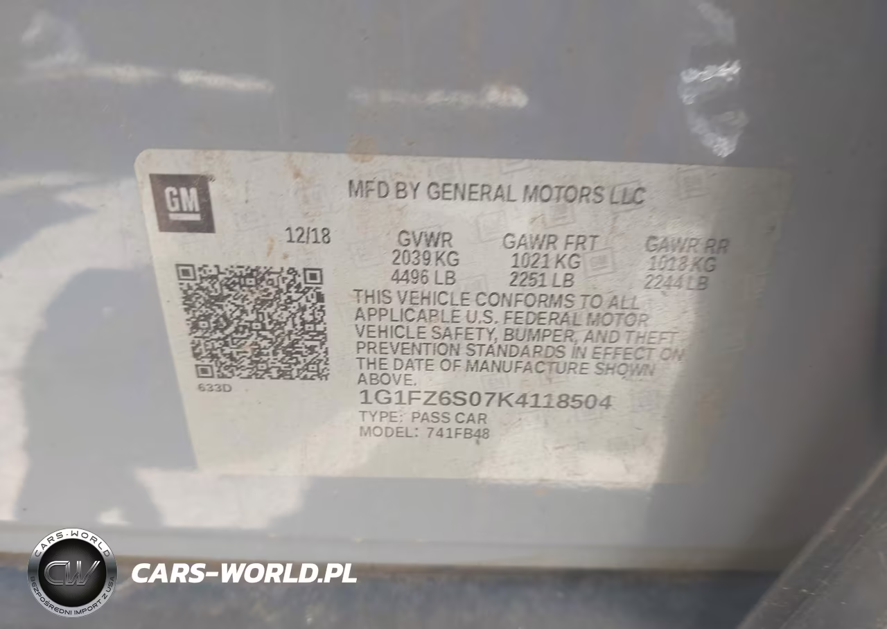 2019 Chevrolet Bolt Ev Premier VIN:1G1FZ6S07K4118504 - 9