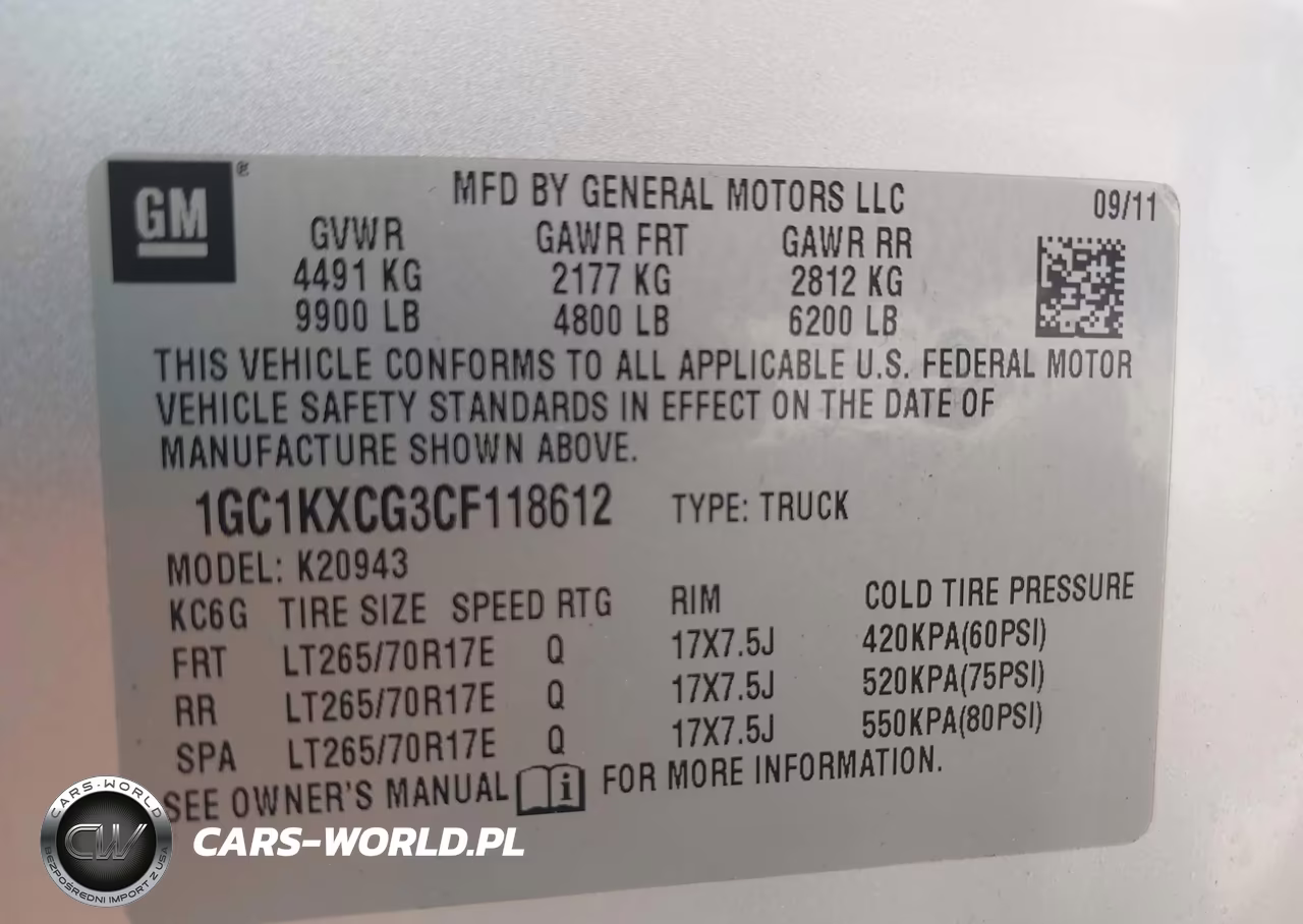 2012 Chevrolet Silverado 2500Hd Lt VIN:1GC1KXCG3CF118612 - 9