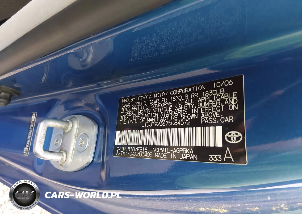 2007 Toyota Yaris VIN:JTDJT923675084572 - 9