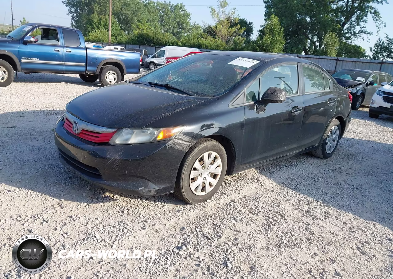 2012 Honda Civic Lx VIN:19XFB2F53CE024758 - 2