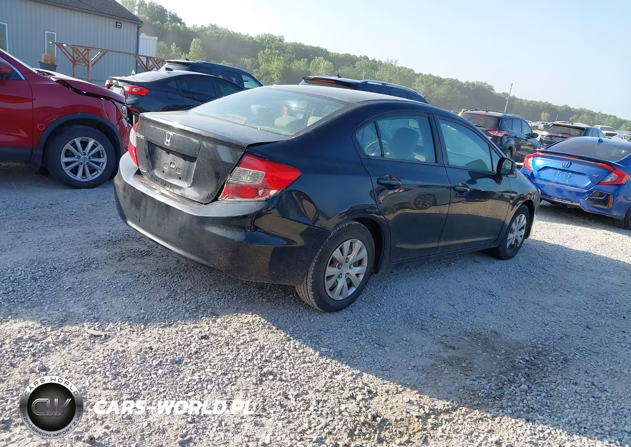 2012 Honda Civic Lx VIN:19XFB2F53CE024758 - 4