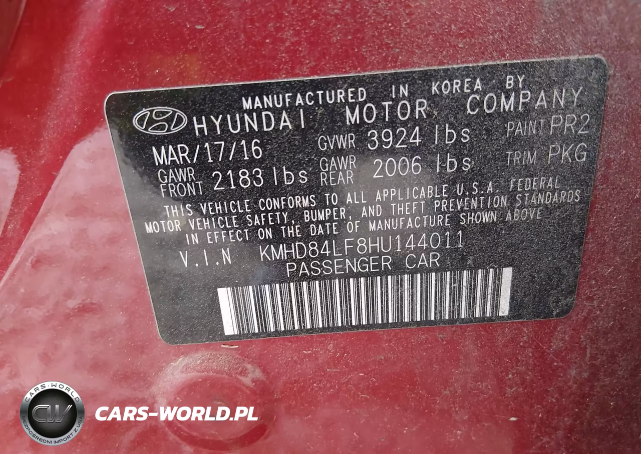 2017 Hyundai Elantra Se VIN:KMHD84LF8HU144011 - 9
