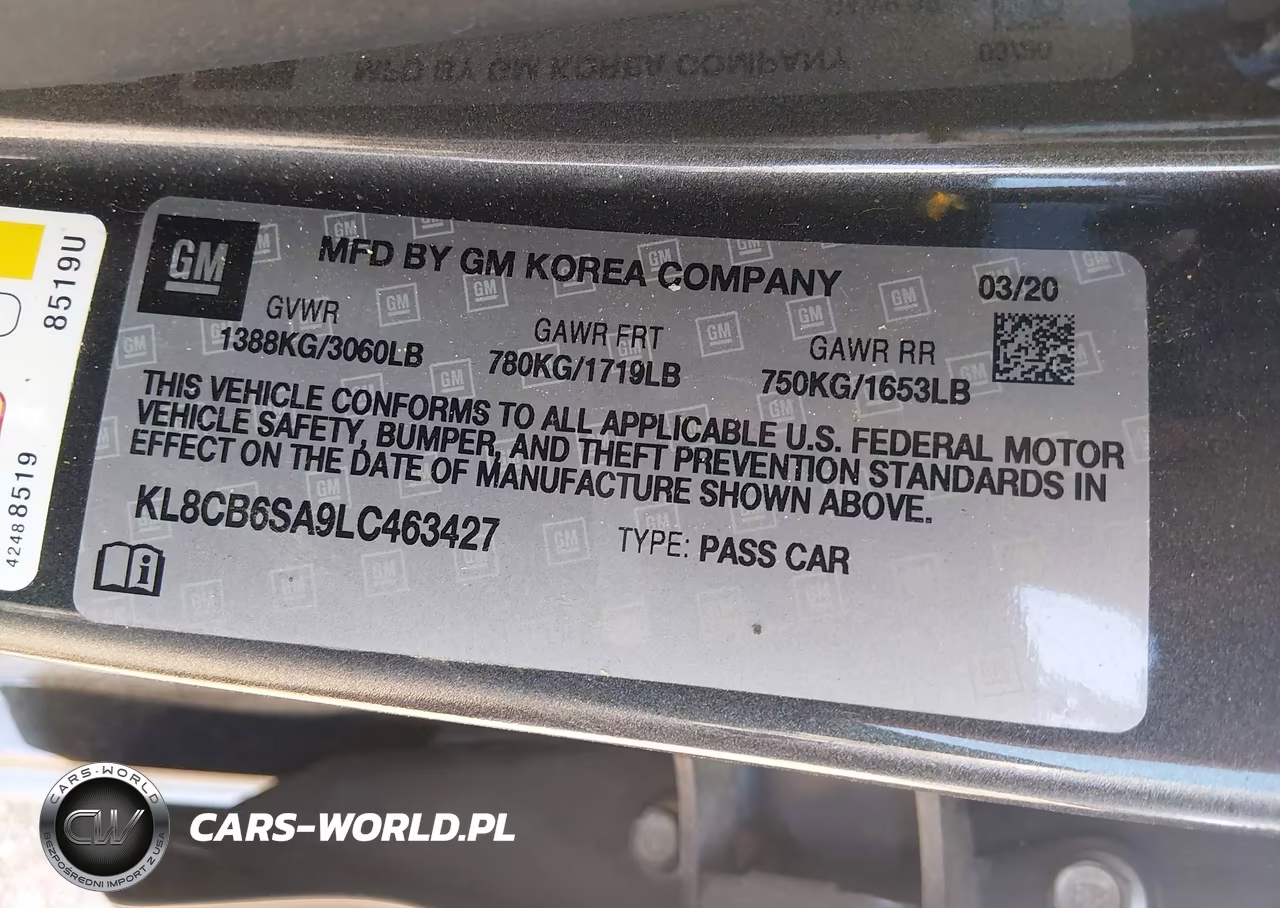 2020 Chevrolet Spark Fwd Ls Automatic VIN:KL8CB6SA9LC463427 - 9