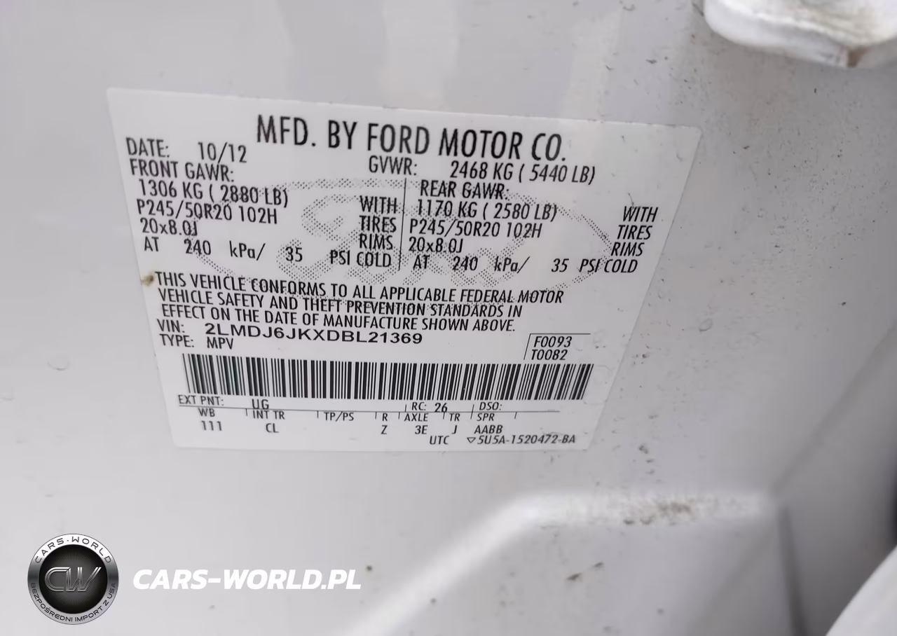 2013 Lincoln Mkx VIN:2LMDJ6JKXDBL21369 - 9