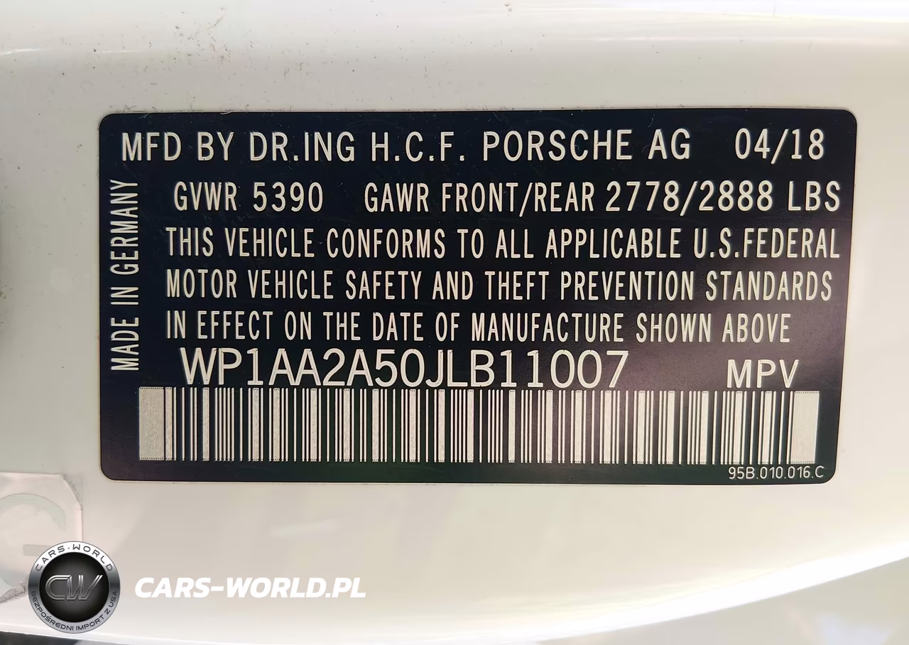 2018 Porsche Macan VIN:WP1AA2A50JLB11007 - 9