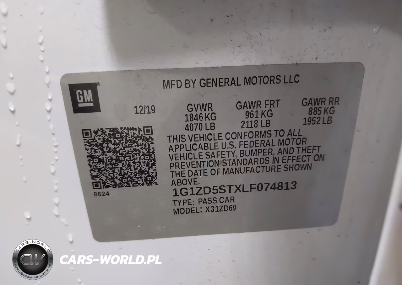 2020 Chevrolet Malibu Fwd Lt VIN:1G1ZD5STXLF074813 - 9
