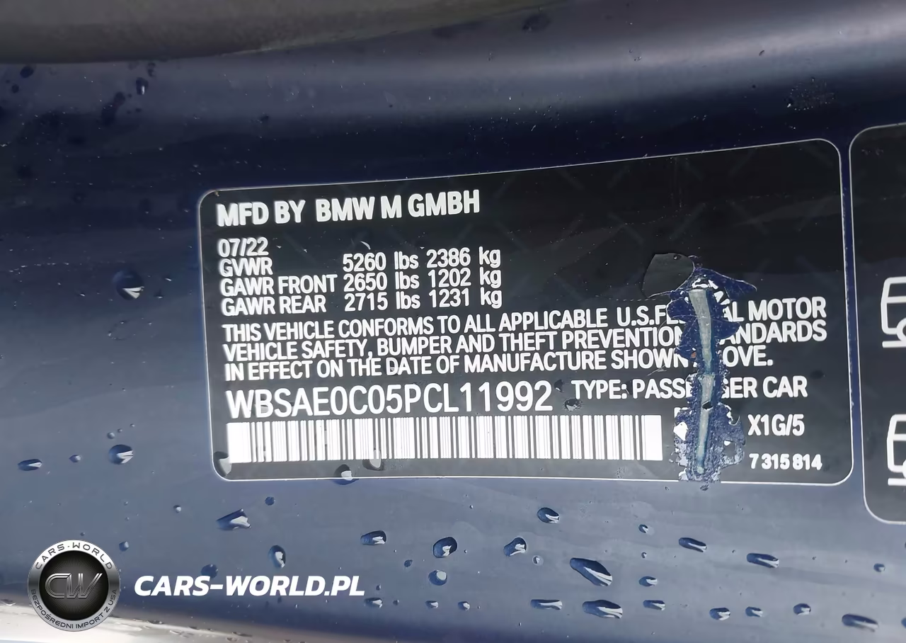 2023 BMW M8 Competition VIN:WBSAE0C05PCL11992 - 9