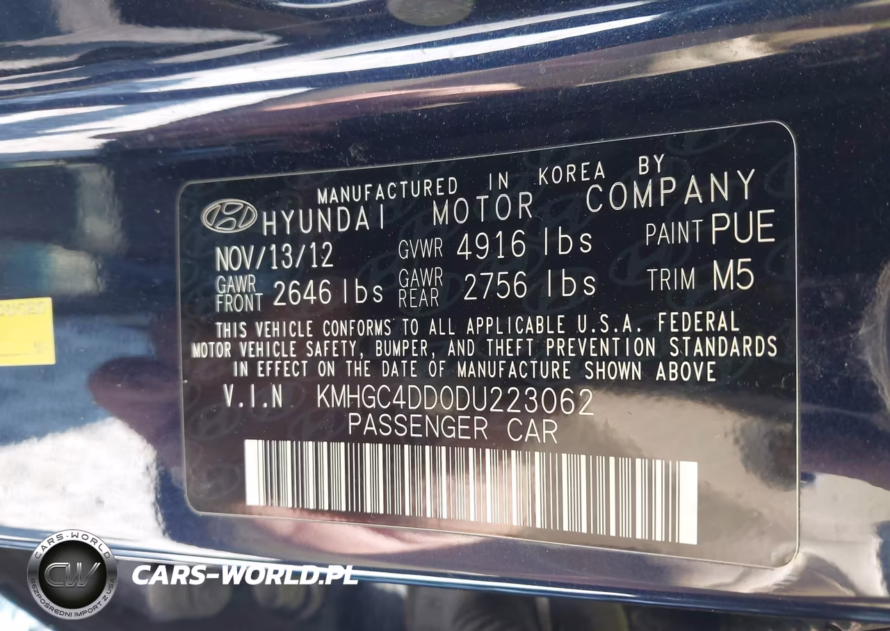 2013 Hyundai Genesis 3.8 VIN:KMHGC4DD0DU223062 - 9