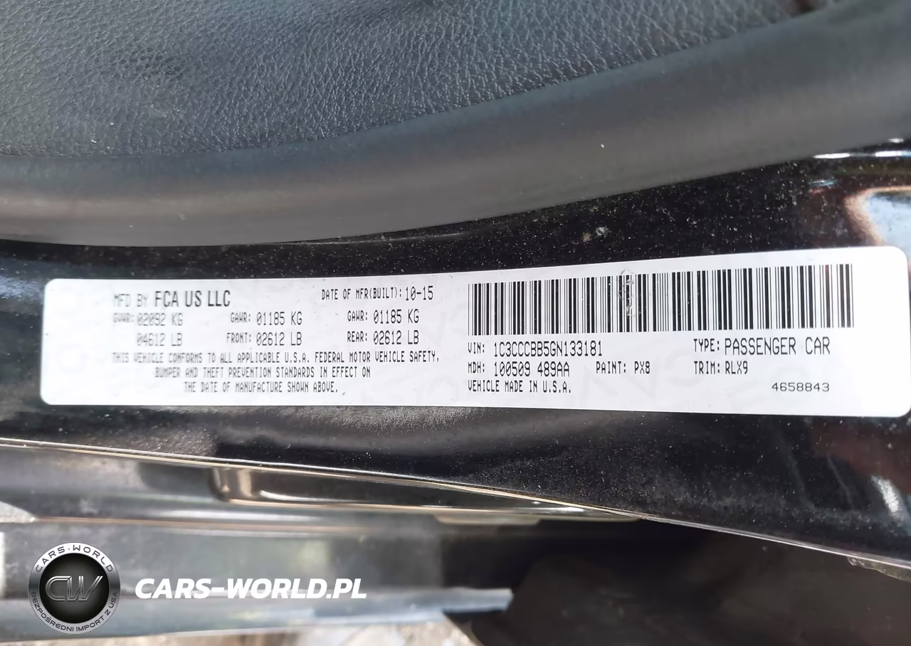 2016 Chrysler 200 S VIN:1C3CCCBB5GN133181 - 9