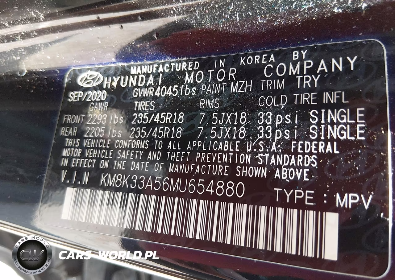 2021 Hyundai Kona Limited VIN:KM8K33A56MU654880 - 9