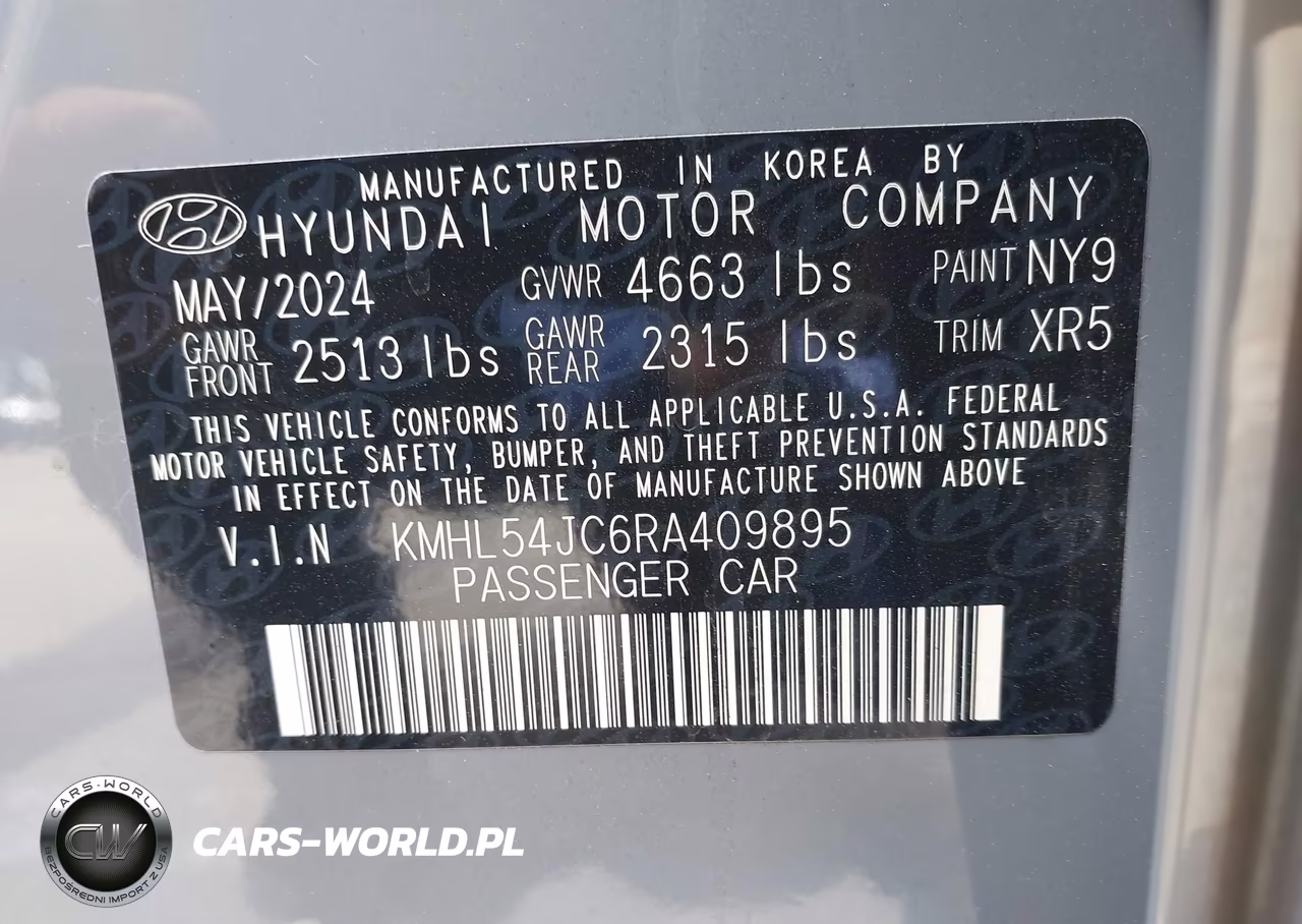 2024 Hyundai Sonata N Line VIN:KMHL54JC6RA409895 - 9