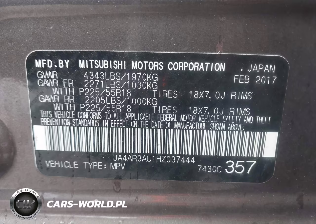 2017 Mitsubishi Outlander Sport 2.0 Le VIN:JA4AR3AU1HZ037444 - 9
