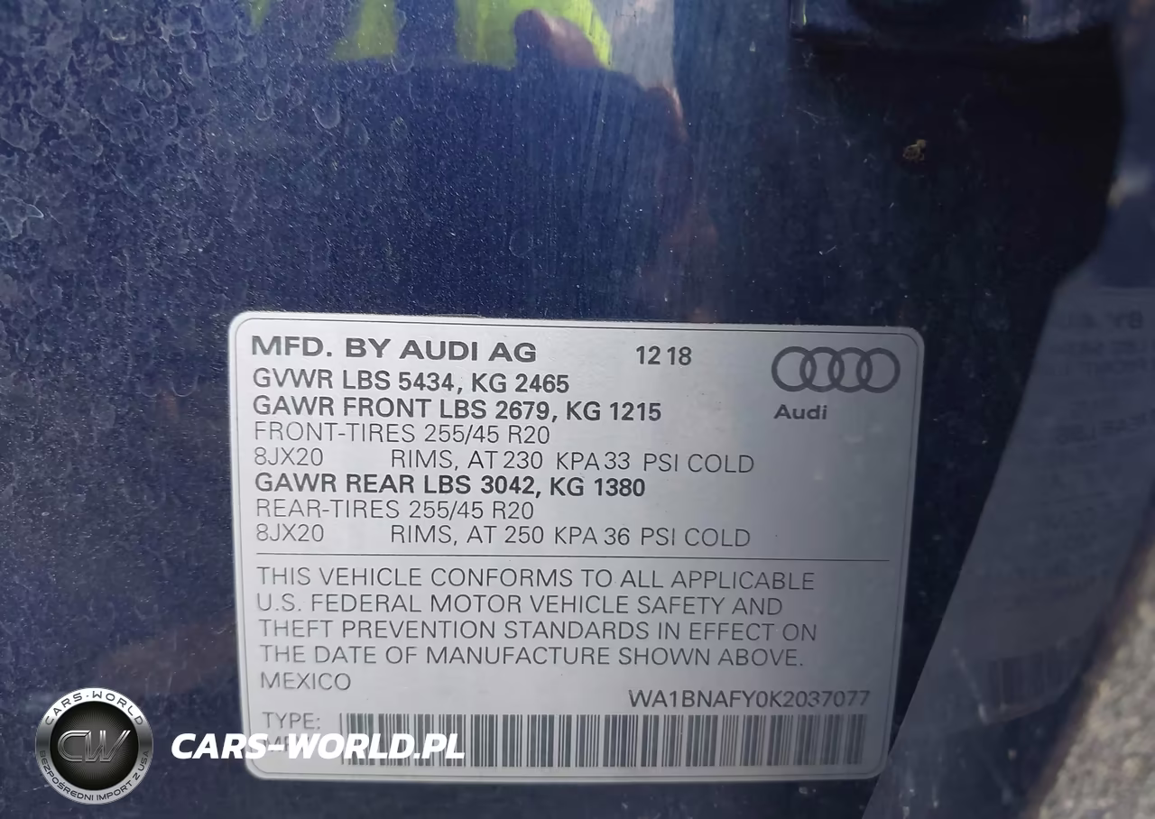 2019 Audi Q5 45 Premium VIN:WA1BNAFY0K2037077 - 9