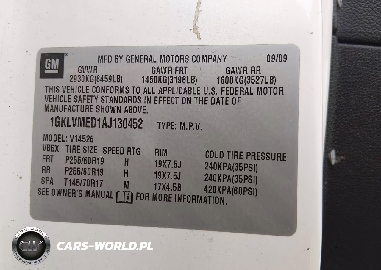 2010 GMC Acadia Slt-1 VIN:1GKLVMED1AJ130452 - 9