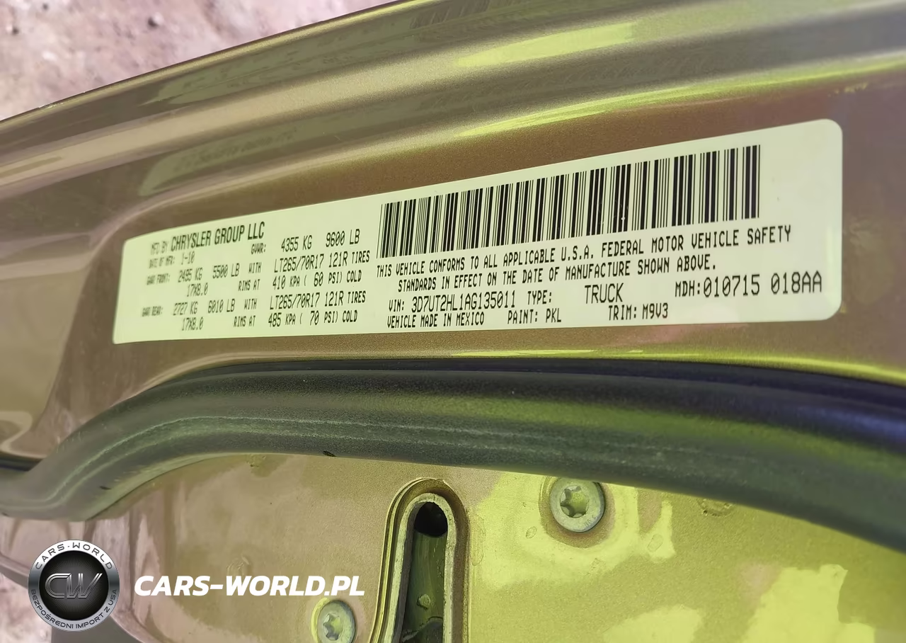 2010 Dodge Ram 2500 Slt VIN:3D7UT2HL1AG135011 - 9
