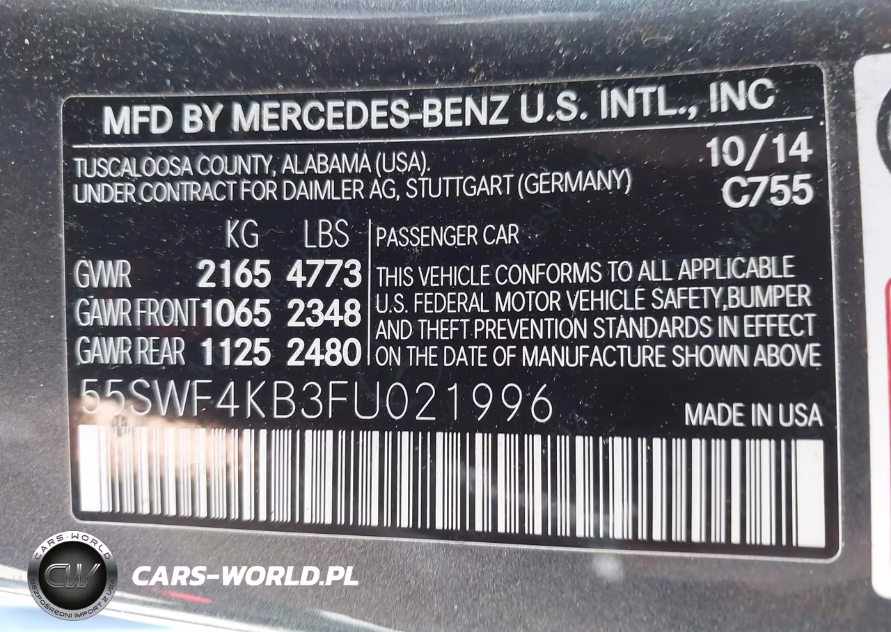 2015 Mercedes-Benz C 300 Sport 4Matic VIN:55SWF4KB3FU021996 - 9