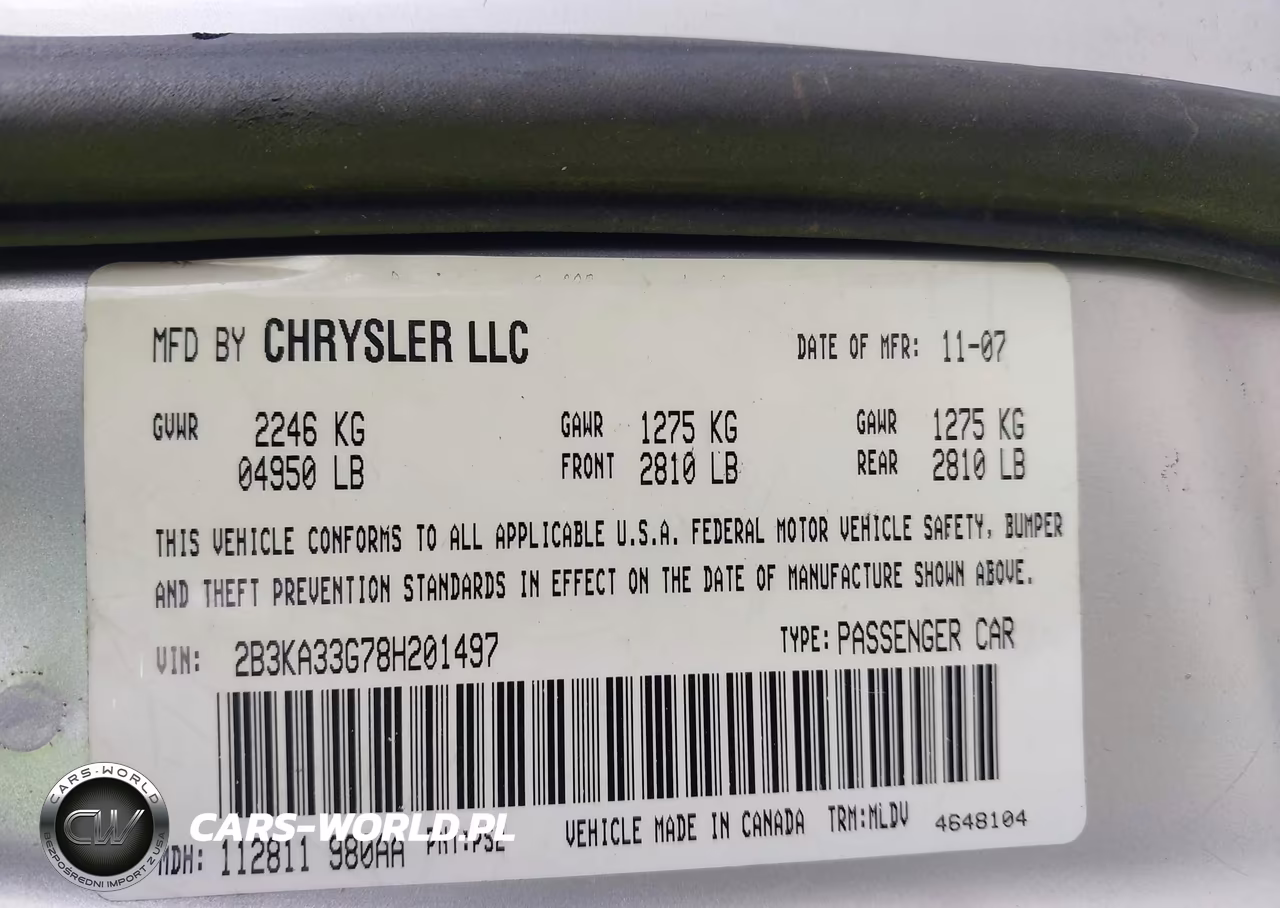 2008 Dodge Charger Sxt VIN:2B3KA33G78H201497 - 9