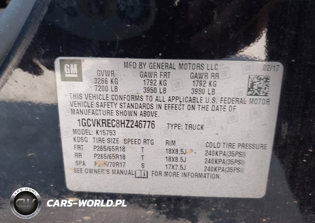 2017 Chevrolet Silverado 1500 Lt VIN:1GCVKREC8HZ246776 - 9