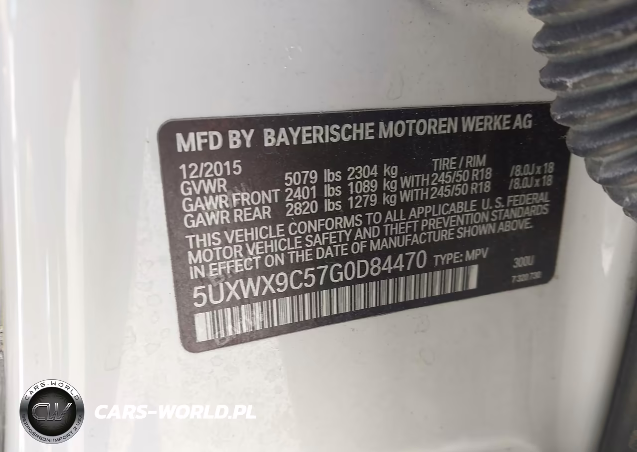 2016 BMW X3 xDrive28I VIN:5UXWX9C57G0D84470 - 9