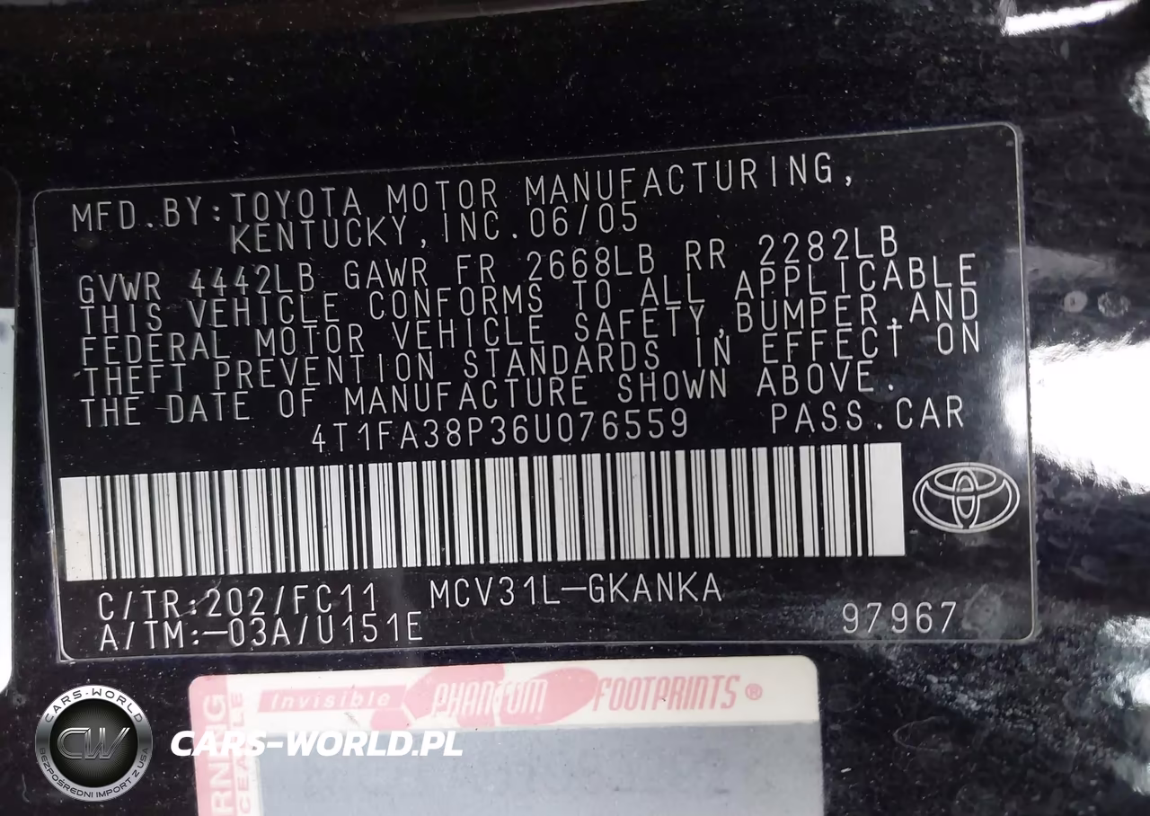 2006 Toyota Camry Solara Se VIN:4T1FA38P36U076559 - 9