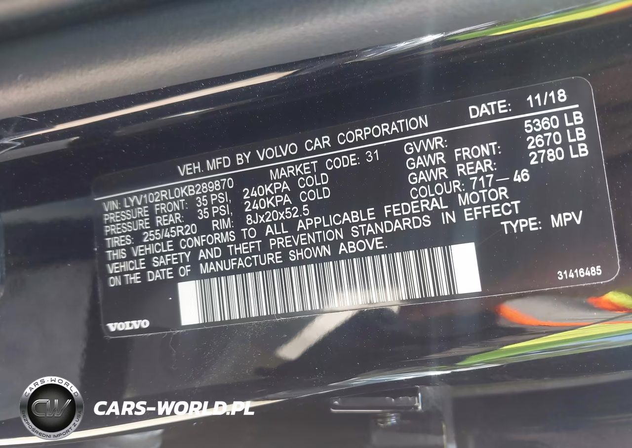 2019 Volvo Xc60 T5 Inscription VIN:LYV102RL0KB289870 - 9