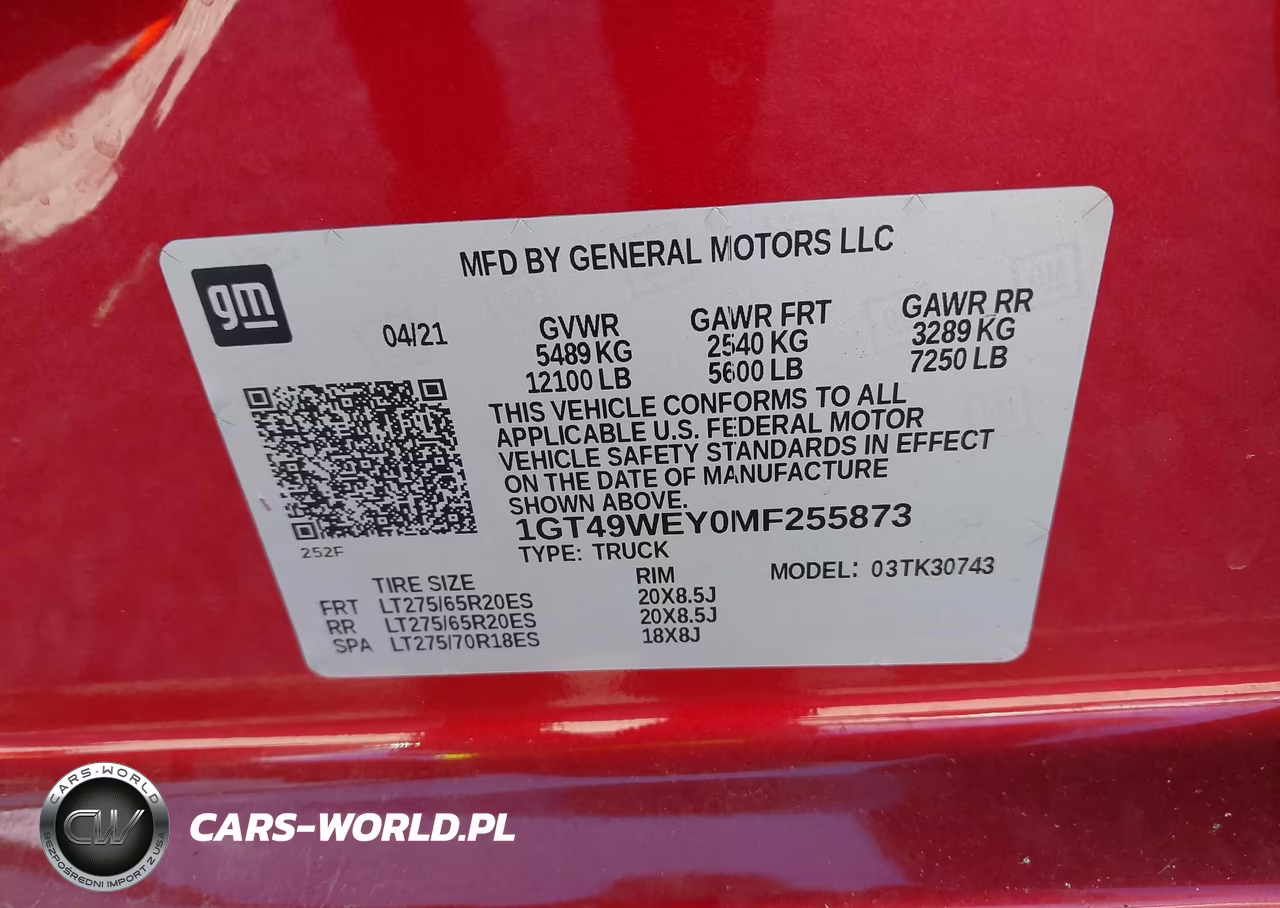 2021 GMC Sierra 3500Hd 4Wd Standard Bed Denali VIN:1GT49WEY0MF255873 - 8