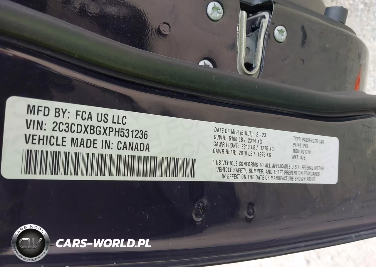 2023 Dodge Charger Sxt VIN:2C3CDXBGXPH531236 - 9