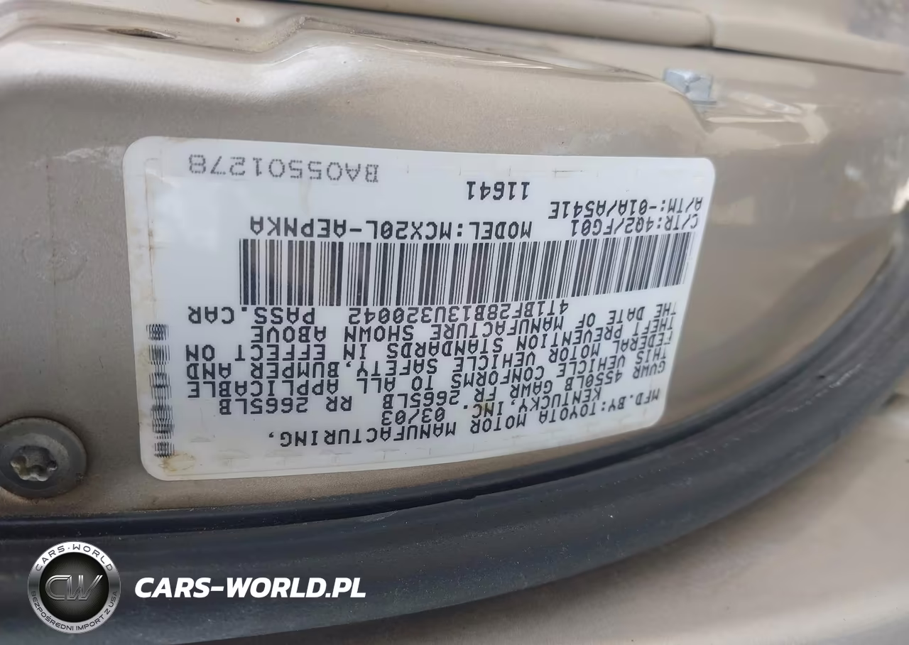 2003 Toyota Avalon Xl VIN:4T1BF28B13U320042 - 9