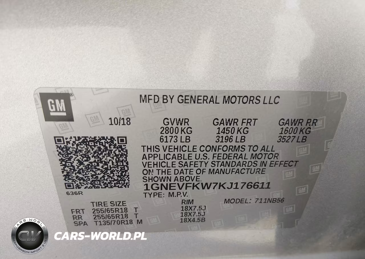 2019 Chevrolet Traverse Ls VIN:1GNEVFKW7KJ176611 - 9