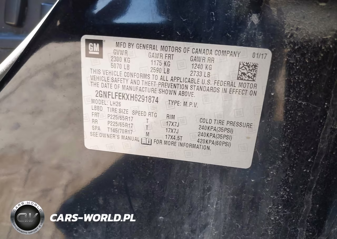 2017 Chevrolet Equinox Lt VIN:2GNFLFEKXH6291874 - 9
