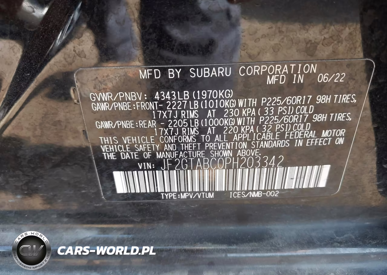 2023 Subaru Crosstrek VIN:JF2GTABC0PH203342 - 9
