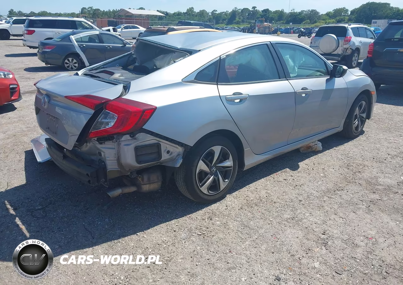 2020 Honda Civic Lx VIN:2HGFC2F68LH591866 - 4