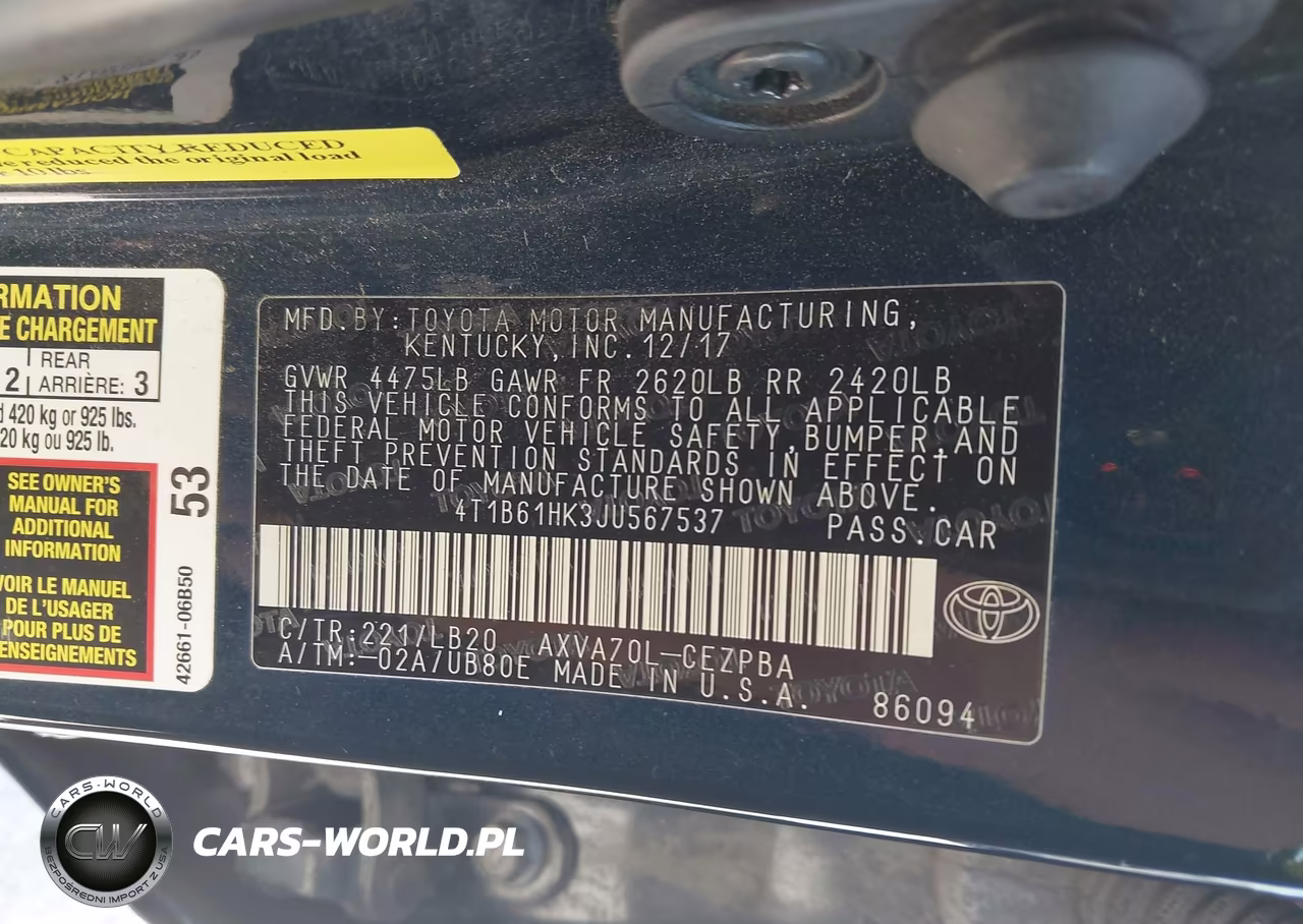 2018 Toyota Camry Xse VIN:4T1B61HK3JU567537 - 9