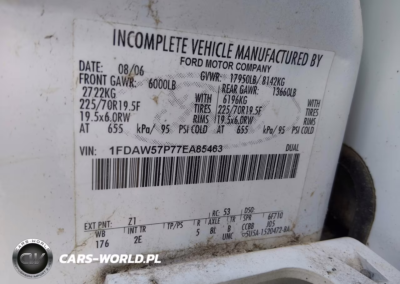 2007 Ford F-550 Chassis Lariat-Xl-Xlt VIN:1FDAW57P77EA85463 - 8