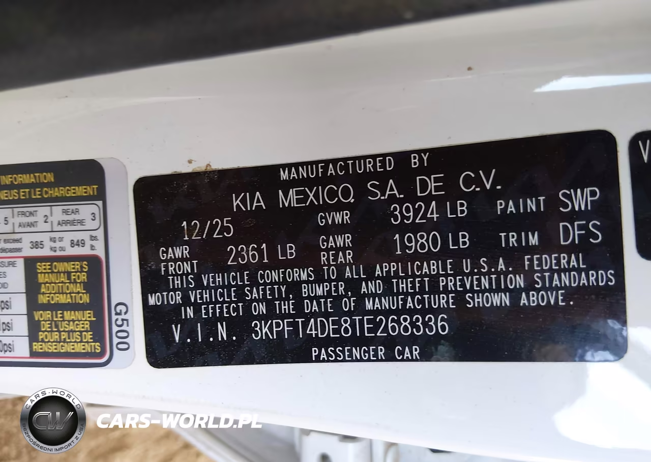 2026 Kia K4 Lxs VIN:3KPFT4DE8TE268336 - 9