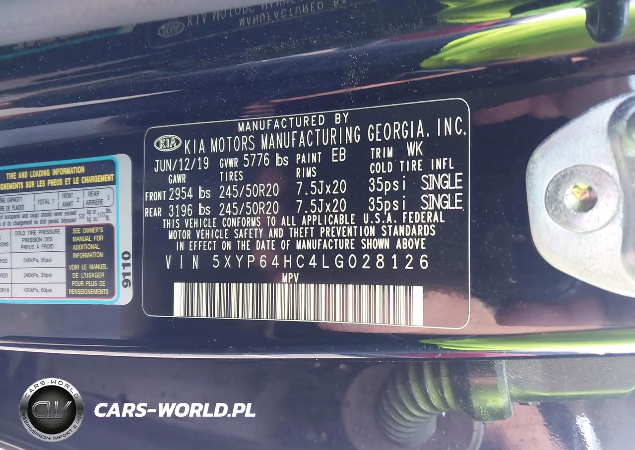 2020 Kia Telluride S VIN:5XYP64HC4LG028126 - 9