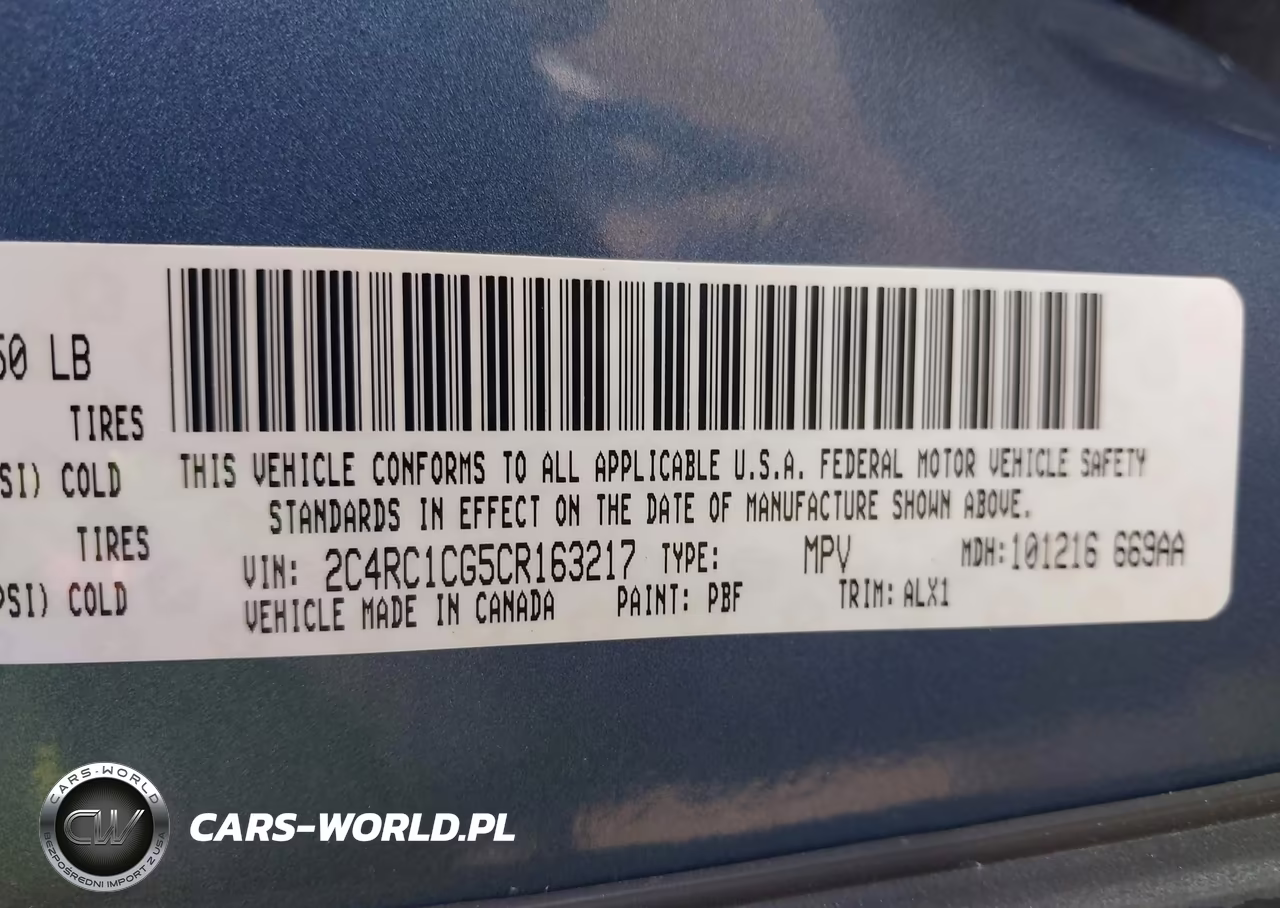 2012 Chrysler Town & Country Touring-L VIN:2C4RC1CG5CR163217 - 9