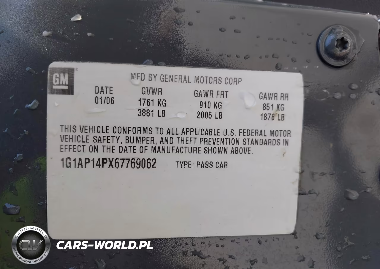2006 Chevrolet Cobalt Ss Supercharged VIN:1G1AP14PX67769062 - 9