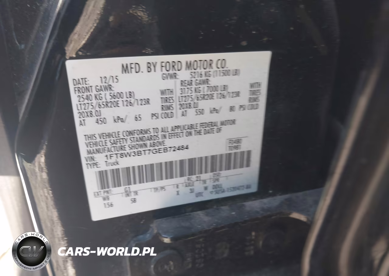 2016 Ford F-350 Lariat-Xl-Xlt VIN:1FT8W3BT7GEB72484 - 8